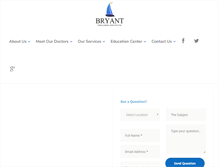 Tablet Screenshot of bryantwellnessinstitutes.com